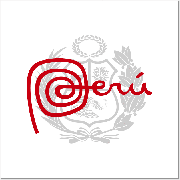 Escudo Del Peru - Peru coat of arms - March Peru Wall Art by verde